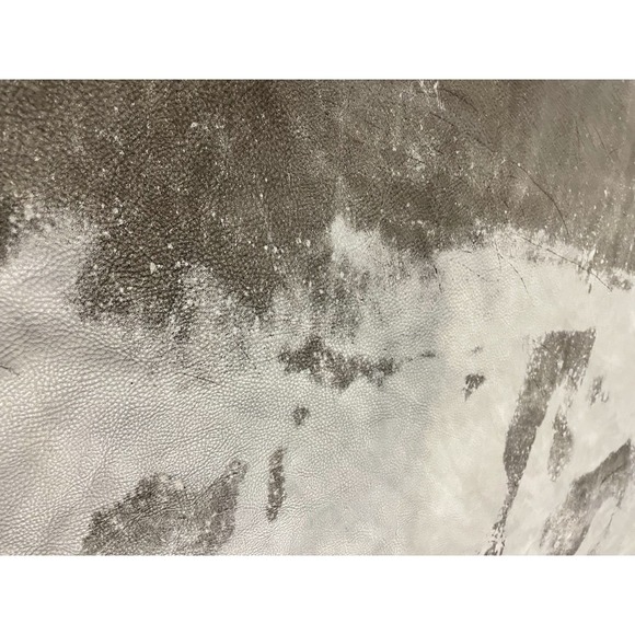 IKEA Large Cowhide Smooth Gray And Brown Suede Leather Rug 83 X 78 - Picture 4 of 5